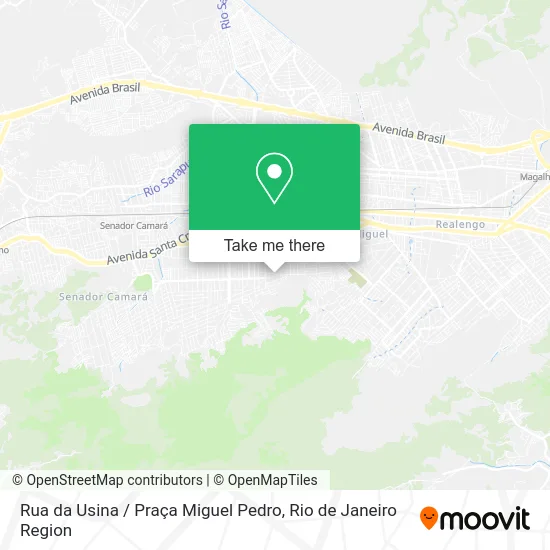 Rua da Usina / Praça Miguel Pedro map