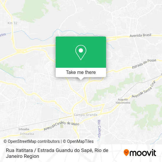 Rua Itatitara / Estrada Guandu do Sapê map