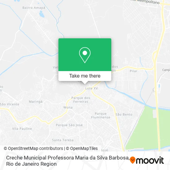 Creche Municipal Professora Maria da Silva Barbosa map