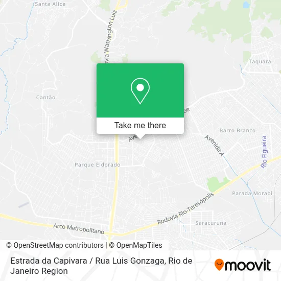 Estrada da Capivara / Rua Luis Gonzaga map