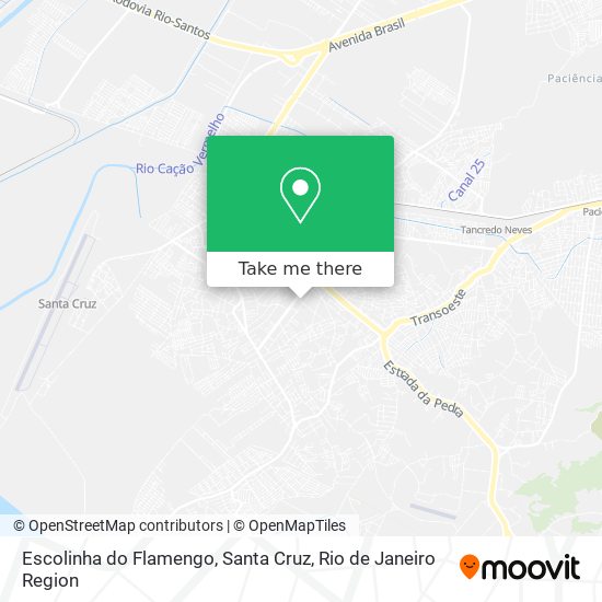 Escolinha do Flamengo, Santa Cruz map