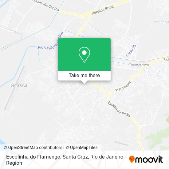 Escolinha do Flamengo, Santa Cruz map