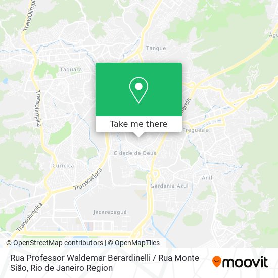 Rua Professor Waldemar Berardinelli / Rua Monte Sião map