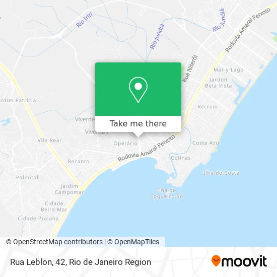 Rua Leblon, 42 map