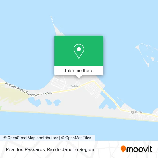 Rua dos Passaros map