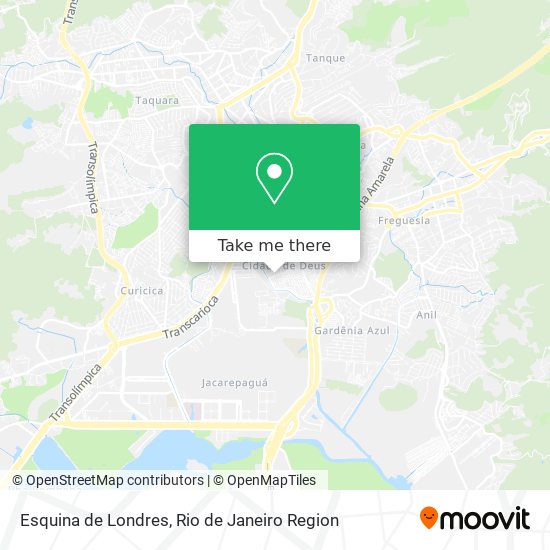 Mapa Esquina de Londres