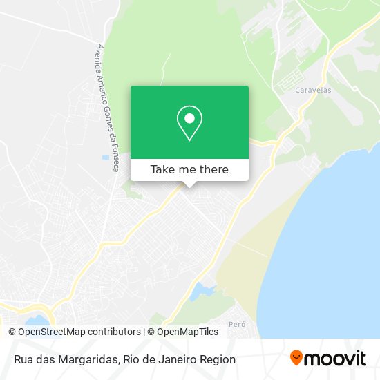 Rua das Margaridas map