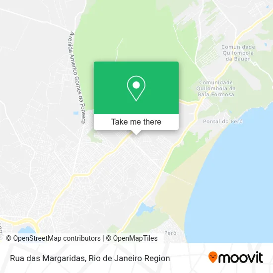 Rua das Margaridas map
