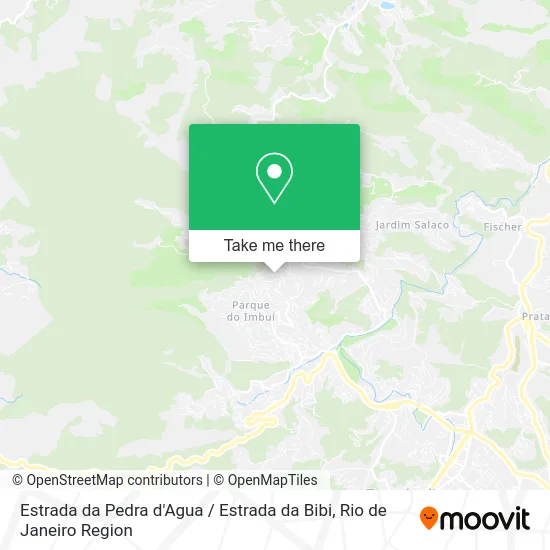 Estrada da Pedra d'Agua / Estrada da Bibi map