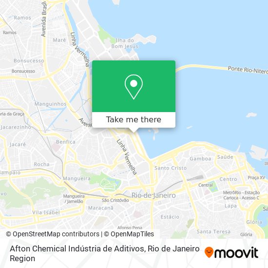 Mapa Afton Chemical Indústria de Aditivos