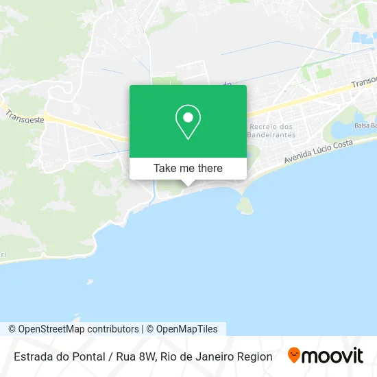 Estrada do Pontal / Rua 8W map