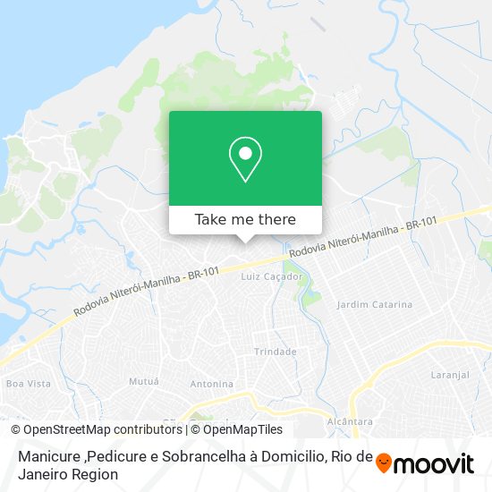 Manicure ,Pedicure e Sobrancelha à Domicilio map
