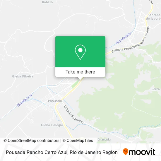 Pousada Rancho Cerro Azul map
