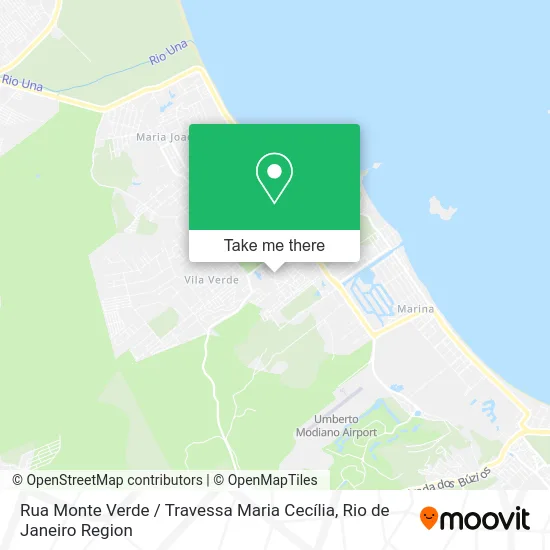 Rua Monte Verde / Travessa Maria Cecília map