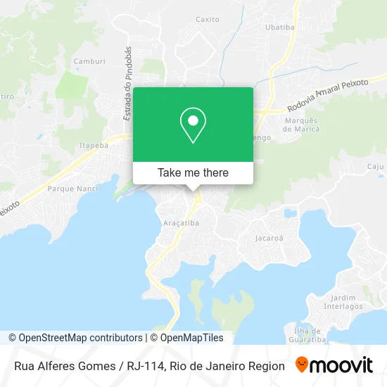 Rua Alferes Gomes / RJ-114 map