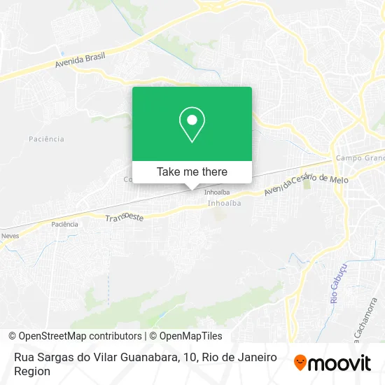 Rua Sargas do Vilar Guanabara, 10 map