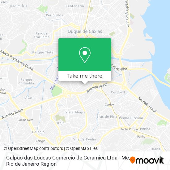 Mapa Galpao das Loucas Comercio de Ceramica Ltda - Me