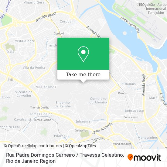 Mapa Rua Padre Domingos Carneiro / Travessa Celestino