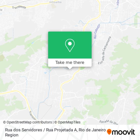 Rua dos Servidores / Rua Projetada A map
