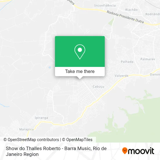 Show do Thalles Roberto - Barra Music map