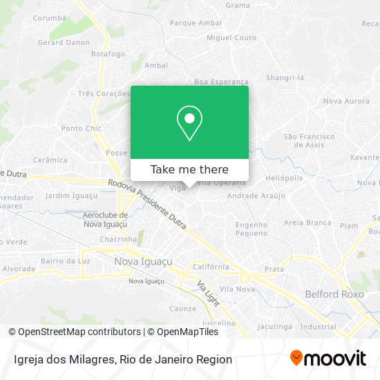 Igreja dos Milagres map