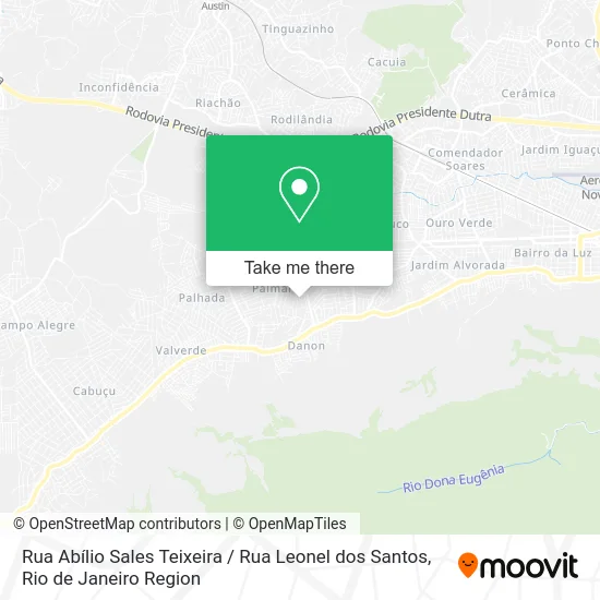 Rua Abílio Sales Teixeira / Rua Leonel dos Santos map