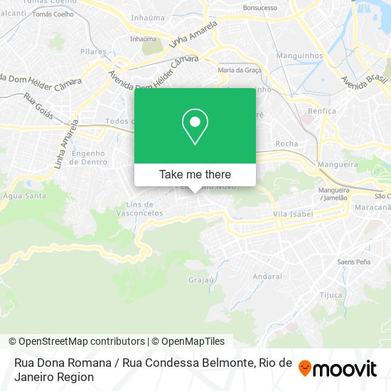 Mapa Rua Dona Romana / Rua Condessa Belmonte