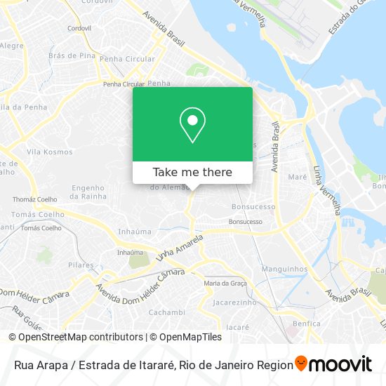 Mapa Rua Arapa / Estrada de Itararé