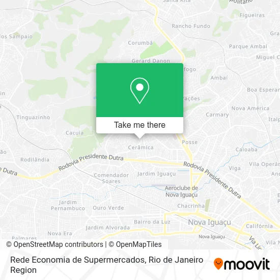 Rede Economia de Supermercados map