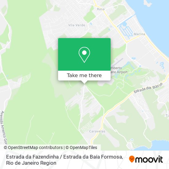 Mapa Estrada da Fazendinha / Estrada da Baía Formosa