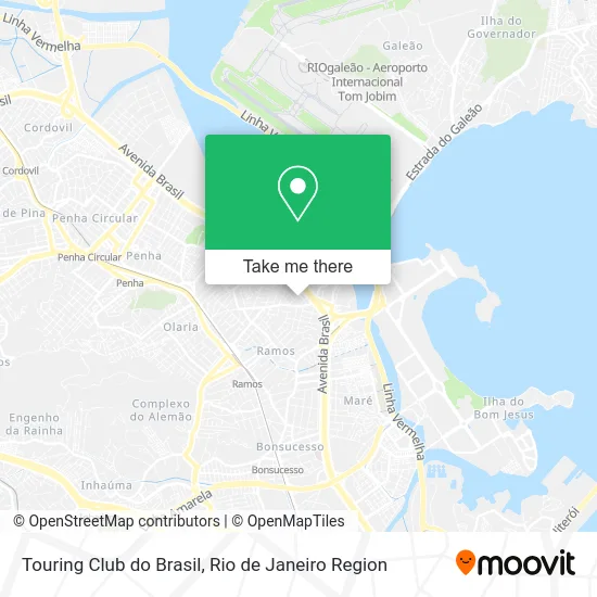 Touring Club do Brasil map
