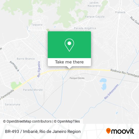 BR-493 / Imbariê map