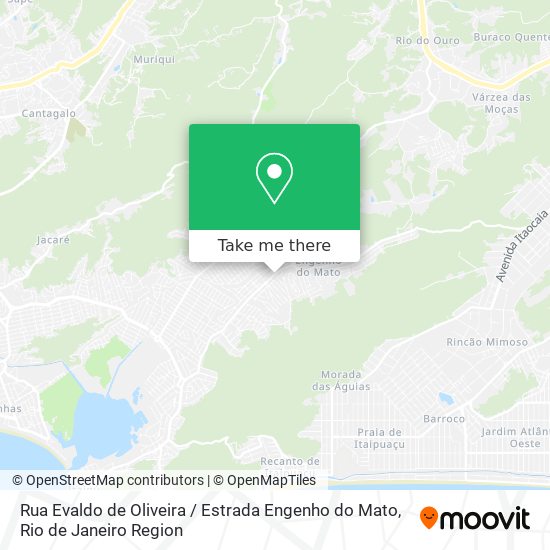 Rua Evaldo de Oliveira / Estrada Engenho do Mato map
