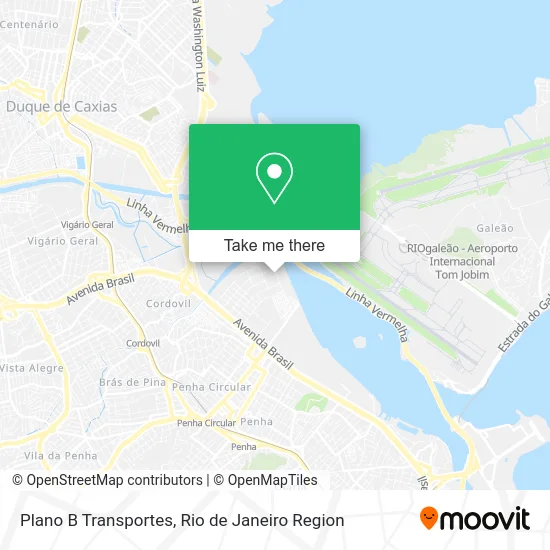 Plano B Transportes map
