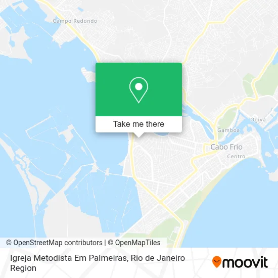 Igreja Metodista Em Palmeiras map