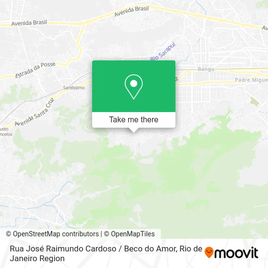 Rua José Raimundo Cardoso / Beco do Amor map