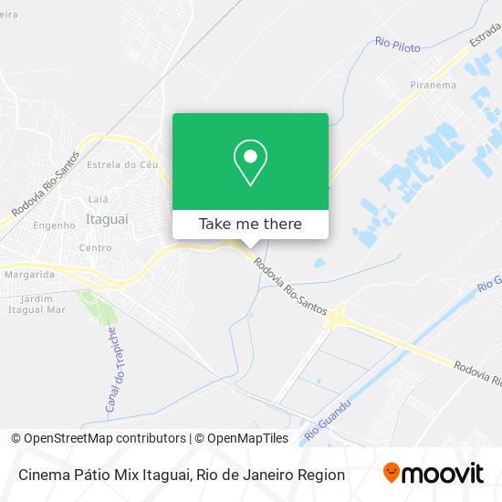 Cinema Pátio Mix Itaguai map