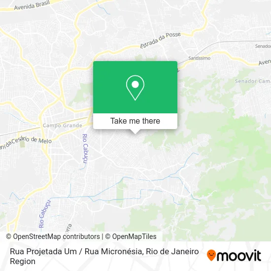 Rua Projetada Um / Rua Micronésia map