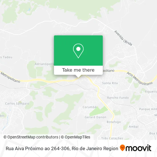 Rua Aiva Próximo ao 264-306 map
