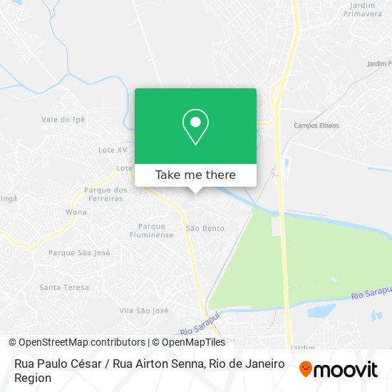 Rua Paulo César / Rua Airton Senna map