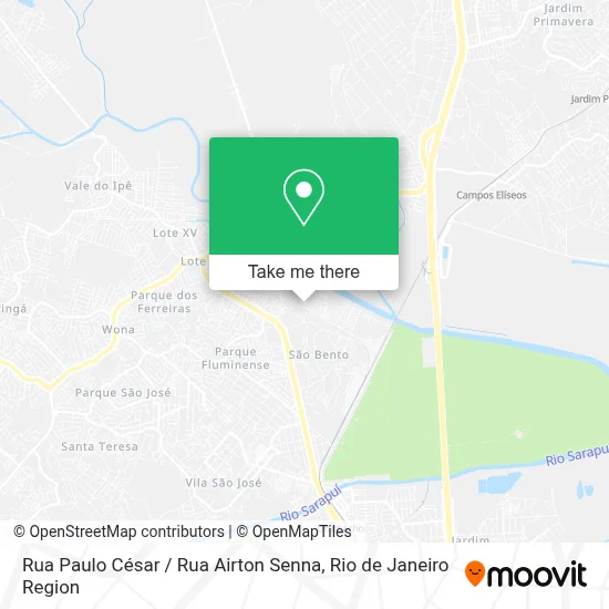 Rua Paulo César / Rua Airton Senna map