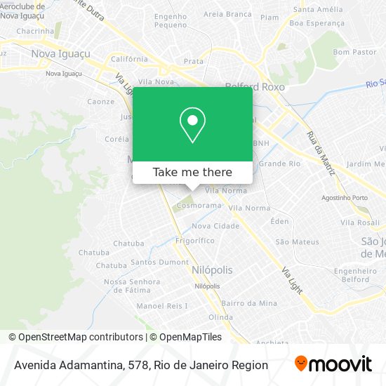 Avenida Adamantina, 578 map