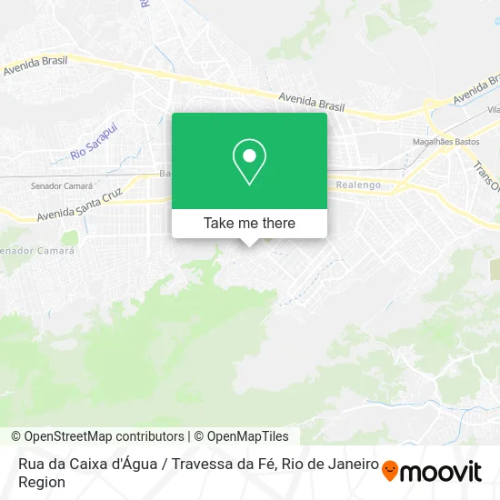 Rua da Caixa d'Água / Travessa da Fé map