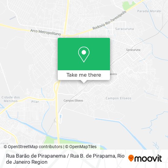 Rua Barão de Pirapanema / Rua B. de Pirapama map