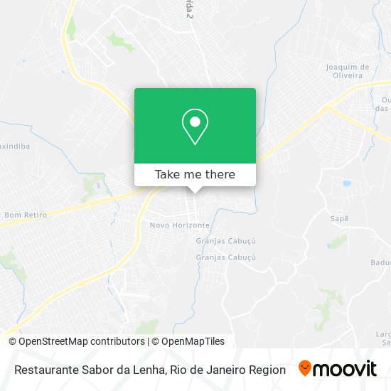 Mapa Restaurante Sabor da Lenha