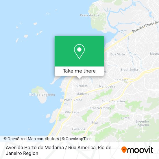 Avenida Porto da Madama / Rua América map