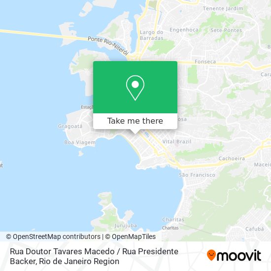 Rua Doutor Tavares Macedo / Rua Presidente Backer map