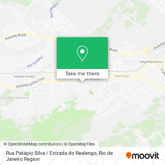 Mapa Rua Patápio Silva / Estrada do Realengo