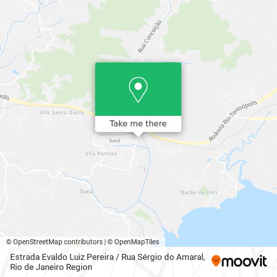 Estrada Evaldo Luiz Pereira / Rua Sérgio do Amaral map