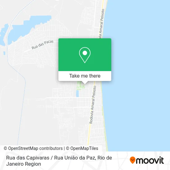 Rua das Capivaras / Rua União da Paz map